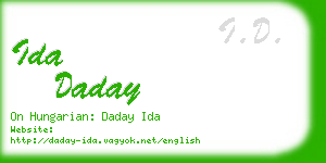 ida daday business card